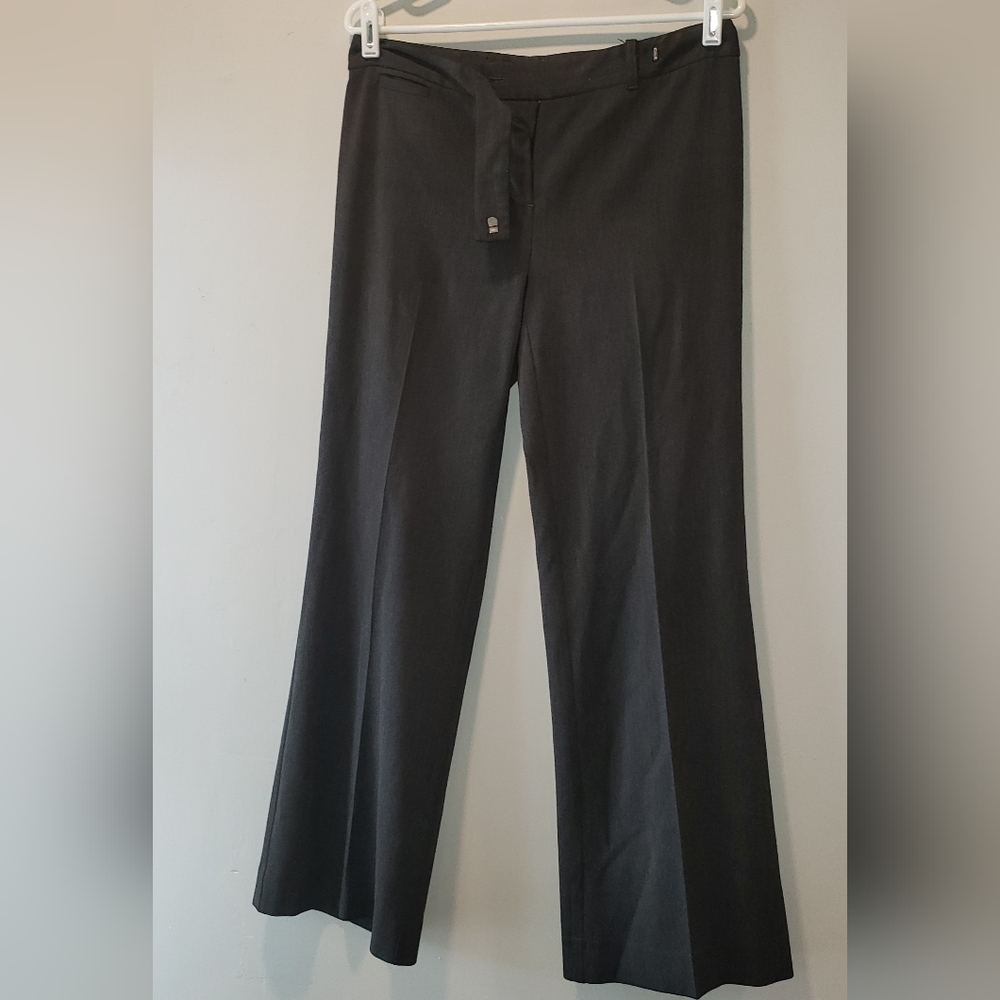 I-N-C International Concepts Women's Wide Leg Trouser Pants Black Size 4